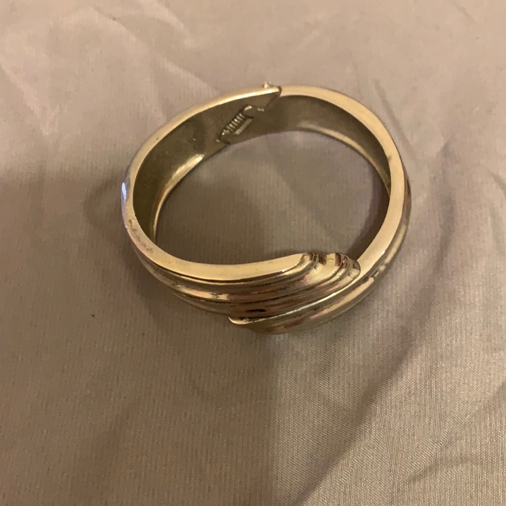 Silver cuff bracelet